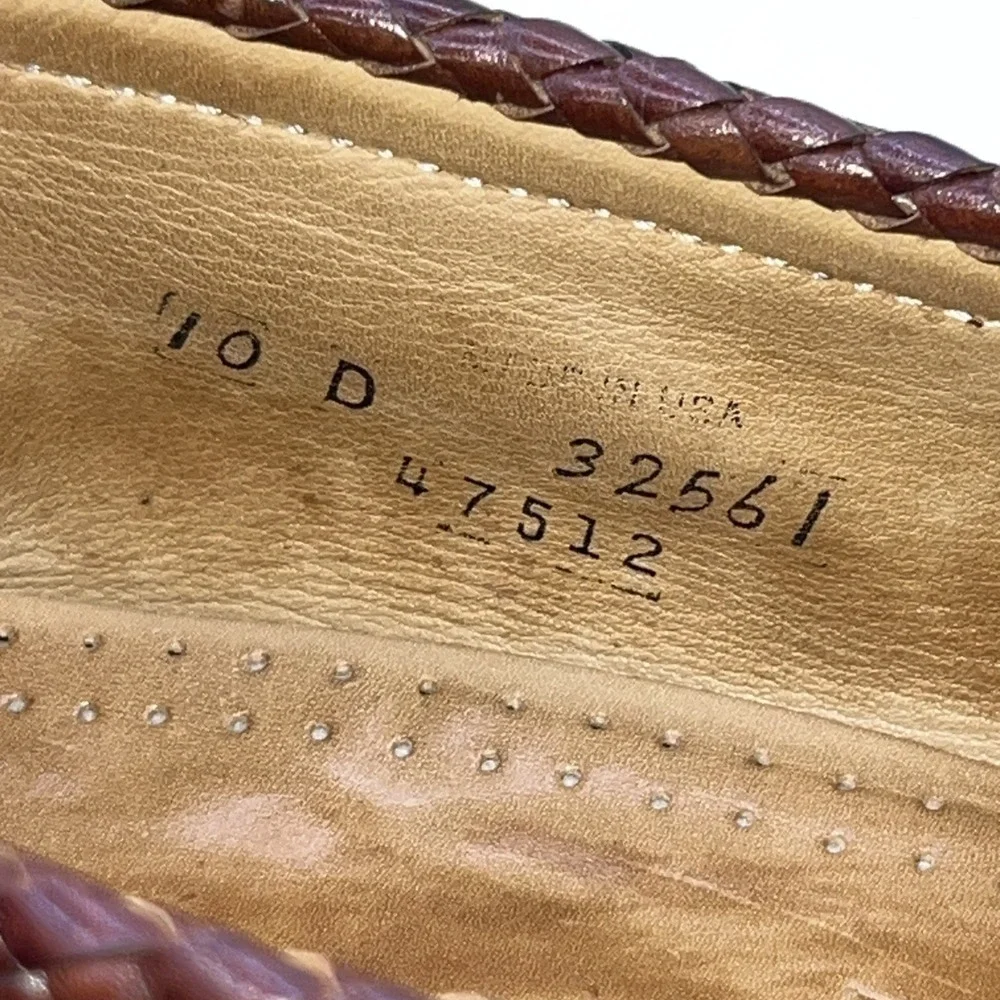 Allen‎ Edmonds Monterey Kiltie Belted Loafers Sz 10 D Black w/Brown Trim